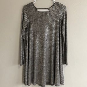 Silver swing dress